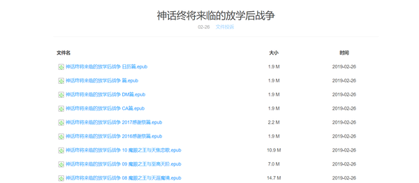 文件列表